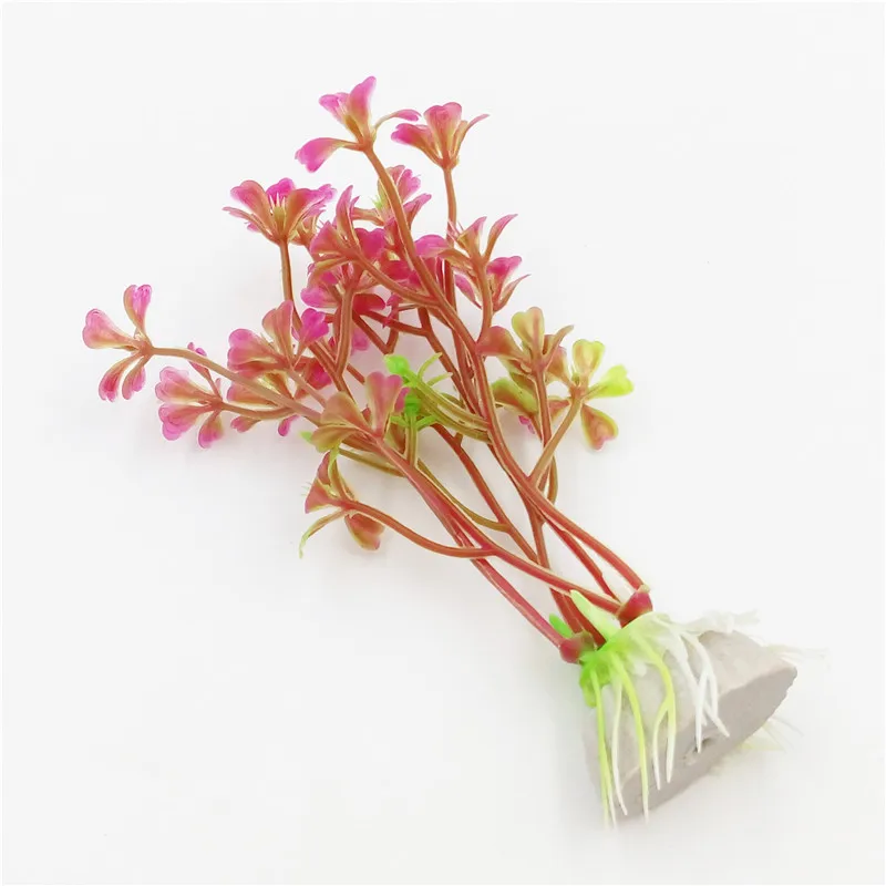 6 шт аквариумные растения Пластик аквариум искусственные украшения декор