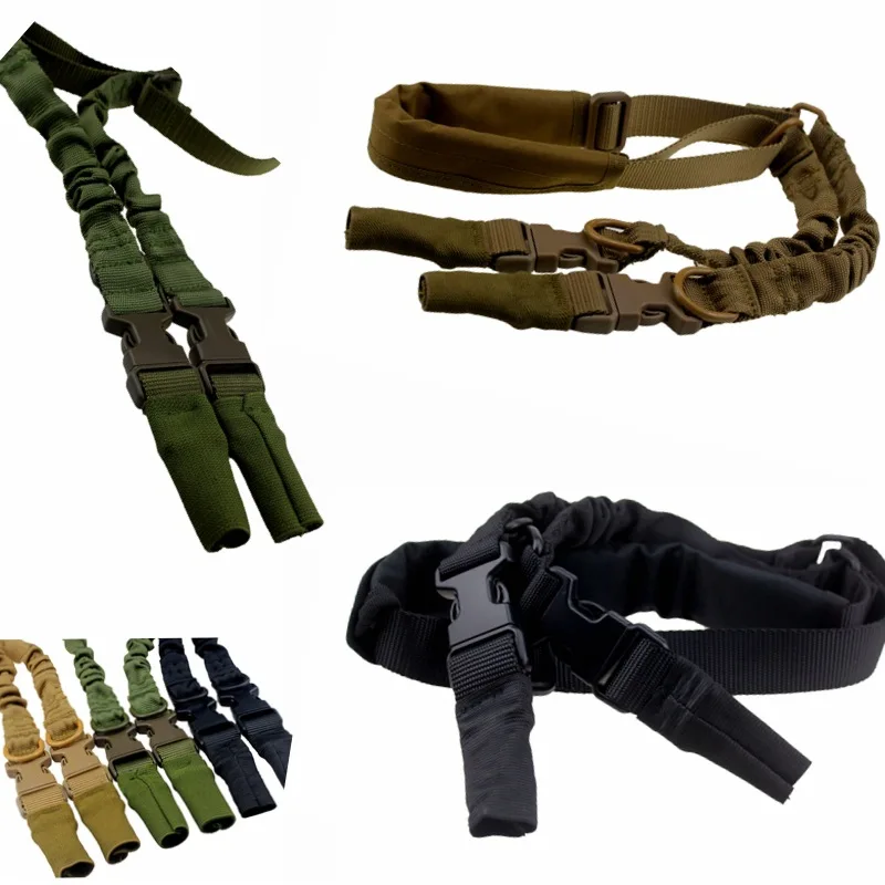 

Nylon Metal Adjustable Hunting Tactical Sling Dual 2 Point Strap Multi Mission Rifle Gun Strap