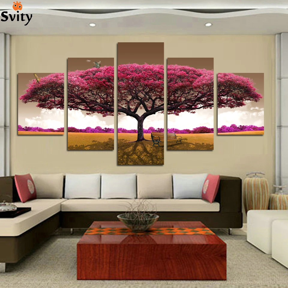 Настенная картина без рамки 5 панелей|modern paintings|art pictureswall art picture |