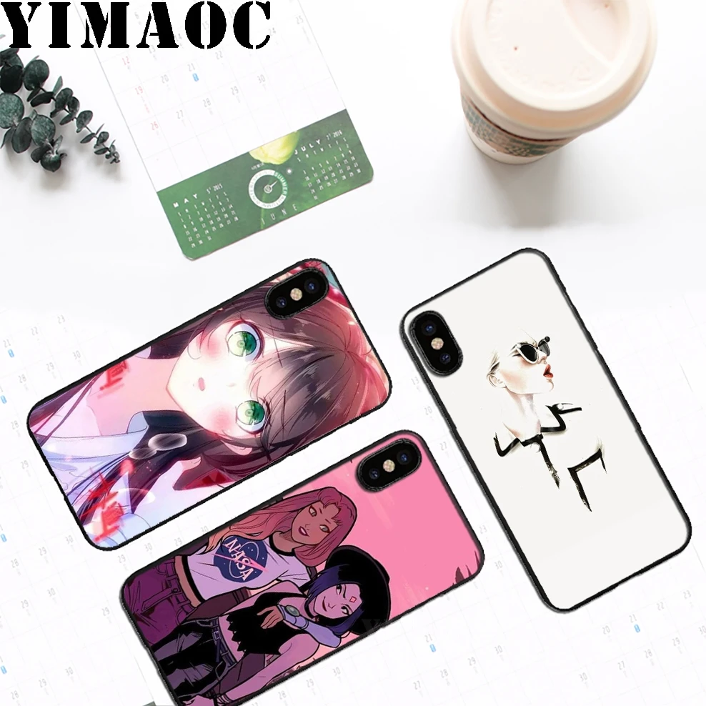 YIMAOC Забавный привлекательный мягкий силиконовый чехол для девочек iPhone 11 Pro Xr Xs Max X