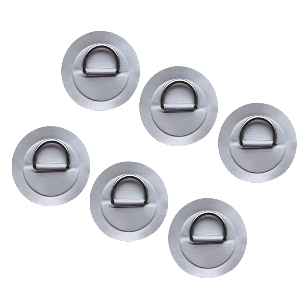 D ring Pad/Patch из нержавеющей стали 6 шт. 3 15 дюйма для надувных лодок ПВХ плот шлюпки