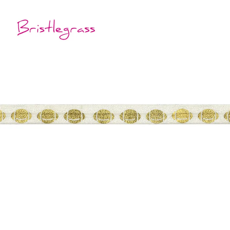 BRISTLEGRASS оптовая продажа 50 ярдов 5/8 &quot15 мм золото регби Rugger футбол фольга печать