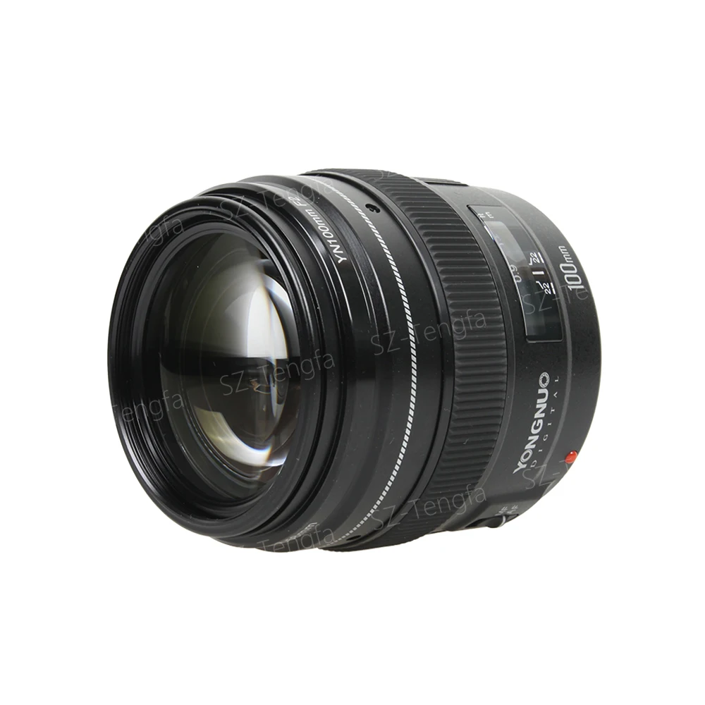 Новый Yongnuo YN100mm F2 Средний телеобъектив для Canon EOS Rebel камера AF MF 5D IV 1300D T6 760D 750D 1D 5DS R |