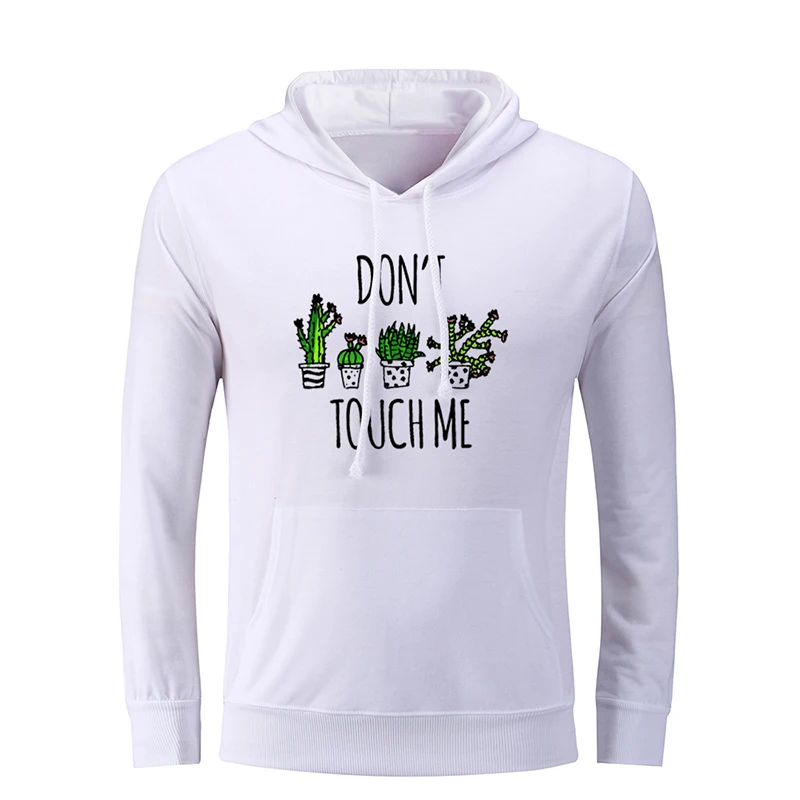 Женская толстовка с капюшоном и принтом Don't Touch Me | одежда