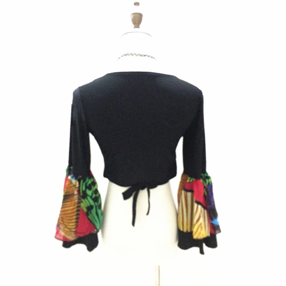 Женский топ для танца живота расклешенный рукав выступлений | Тематическая