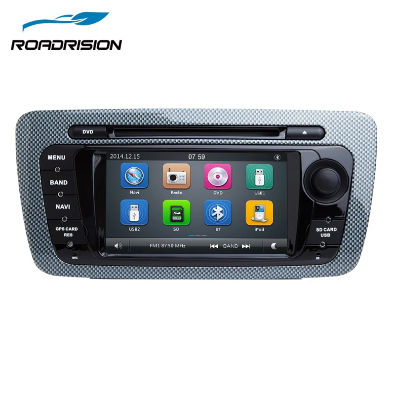 RoadRision 2Din автомобильный dvd-плеер для Seat Ibiza 2009-2013 авто радио с gps навигацией iPod данные беспроводного обмена SWC 1080P видео