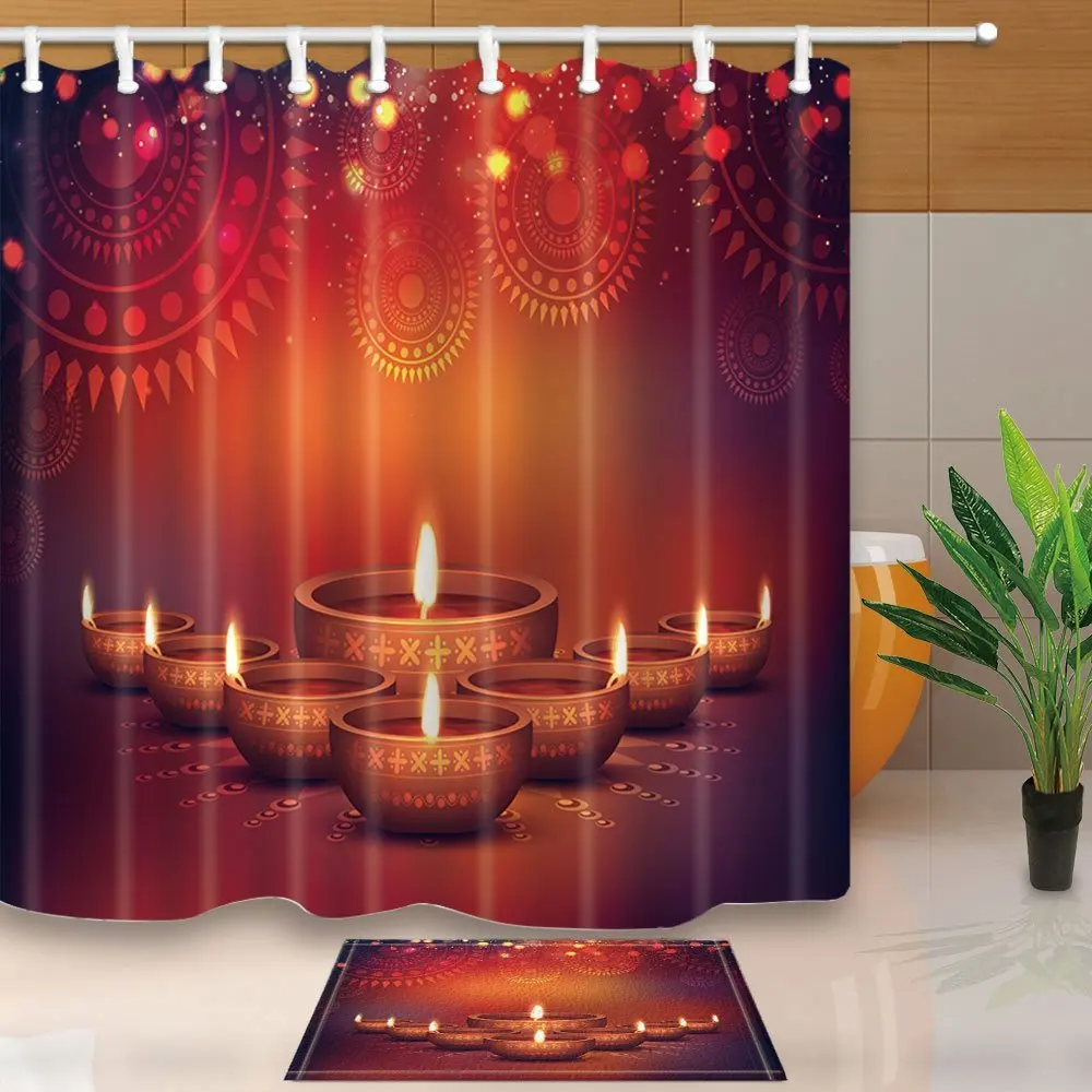 Happy Diwali Декор элегантные масляные лампы с цветочным цветком Водонепроницаемый