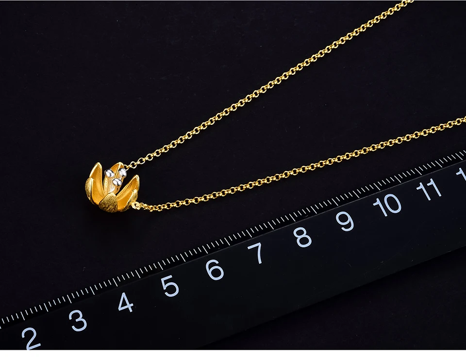 Lotus Fun Настоящее 925 пробы серебро ручной работы дизайнерские оригинальные ювелирные изделия свежий Цветущий цветок кулон ожерелье для женщин