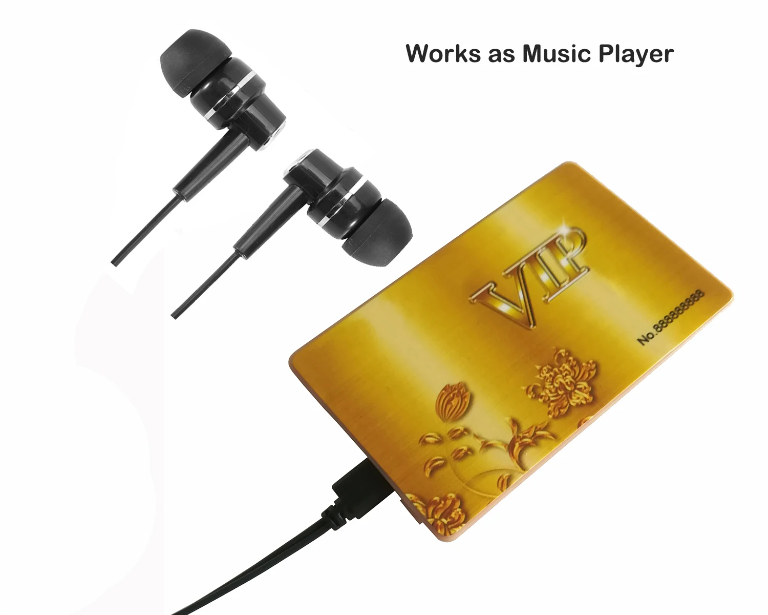 Цифровой диктофон активированная аудиокарта VIP + MP3 плеер через USB наушники (без