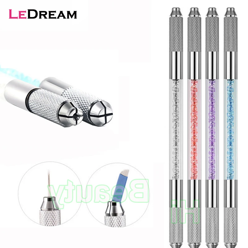 

5PCS Professional Stainless Steel Dual Heads Tebori Manual Microblading Pen Tattoo Tool For 3D Permanent Eyebrow Lip Line Makeup