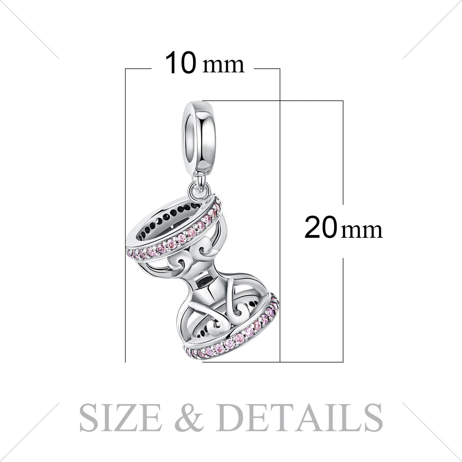 JewelryPalace песочные часы серебряные бусины 925 пробы Подвески Серебро Оригинал Fit