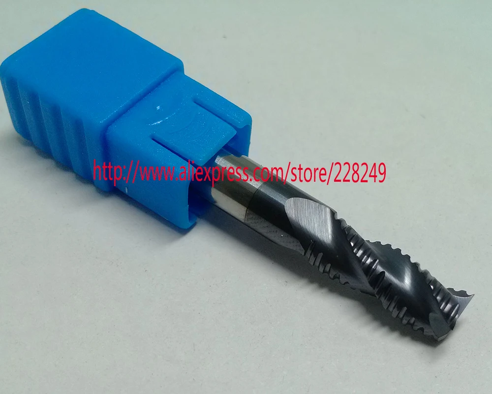 1шт. Фреза грубой обработки из твердого карбида вольфрама D12*30*D12*75 HRC55 с 3 шлицами для станков с ЧПУ.