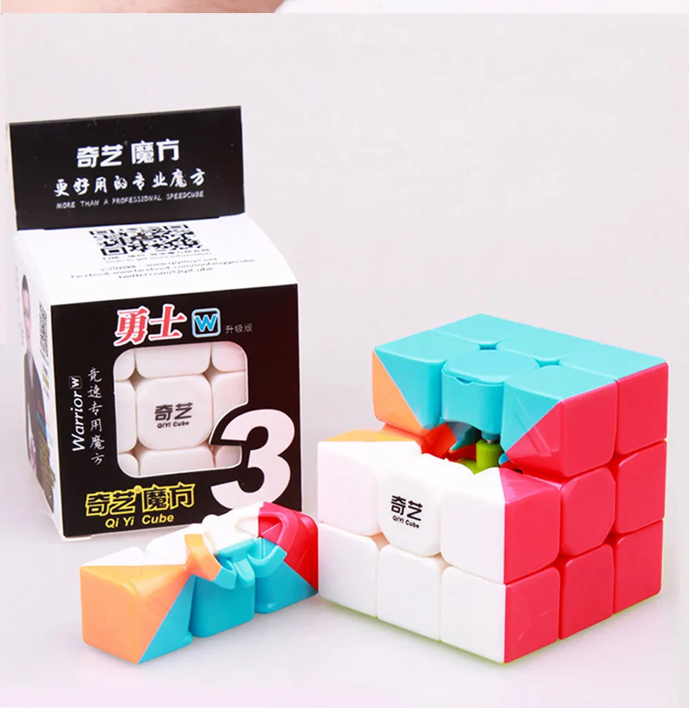 QIYI warrior w cube 3x3x3 профессиональный скоростной волшебный куб парус Головоломка Куб Neo Cubo magico stickerless для детей