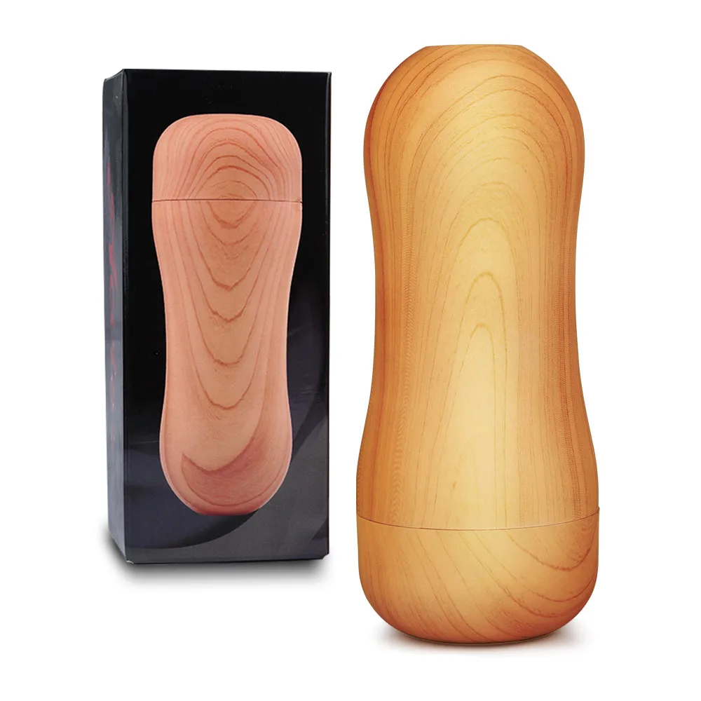 Искусственная вагина GUIMI для мужчин чашка мастурбации с деревянной оболочкой