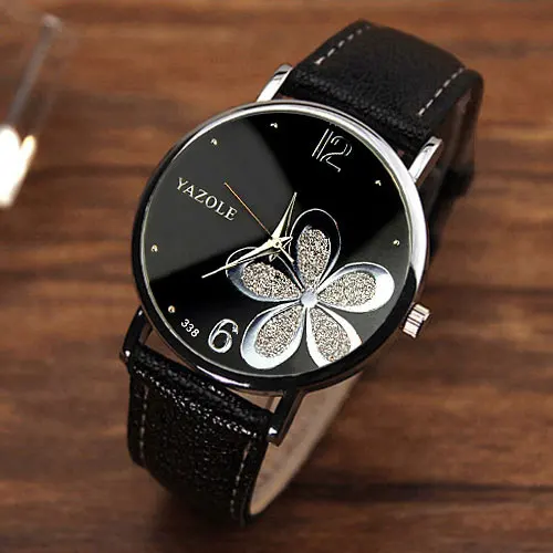 YAZOLE женские наручные часы 2019 Топ бренд известные кварцевые цветы Montre Femme Relogio