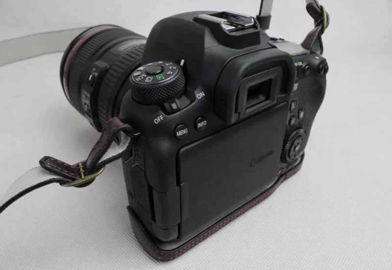 В стиле ретро из искусственной кожи чехол для камеры Canon EOS 6DII 6D2 6D MarkII DSLR с нижней Батарея открытие плечевой ремень
