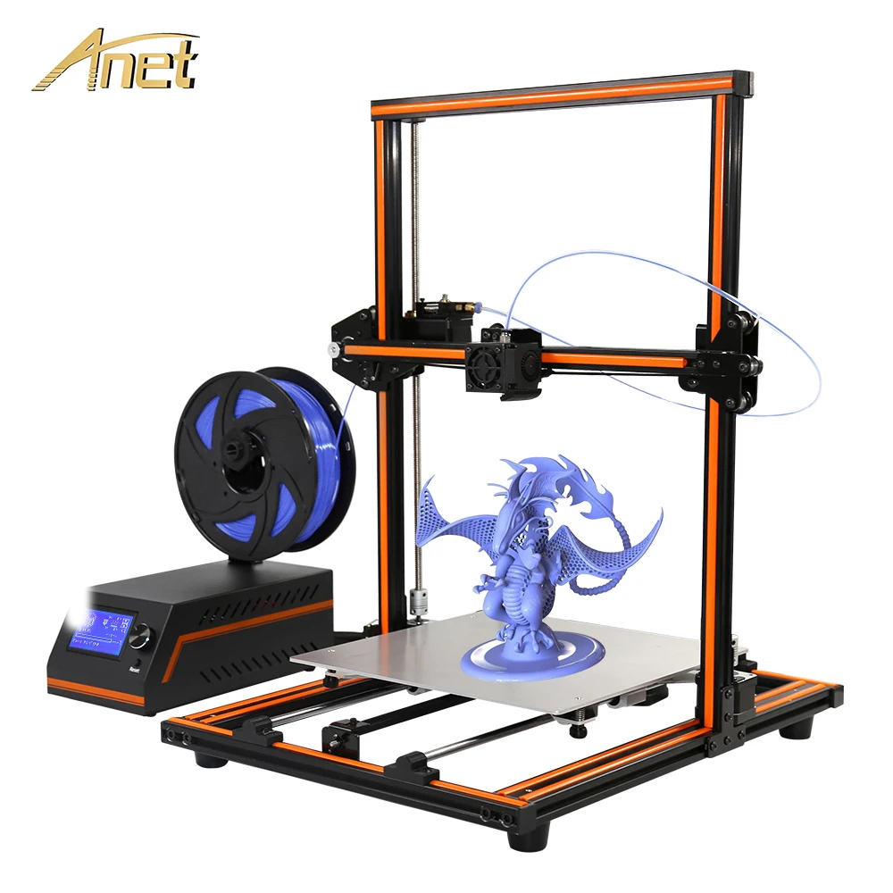 Anet E12 дешевый 3d принтер Набор DIY печати размера плюс 300*300*400 мм Reprap Prusa i3 Impresora с PLA 10 м