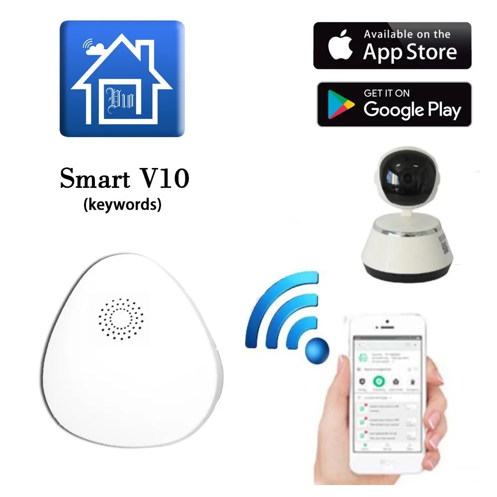 Смарт система сигнализации SmartYIBA WiFi комплекты с ip камерами беспроводные датчики