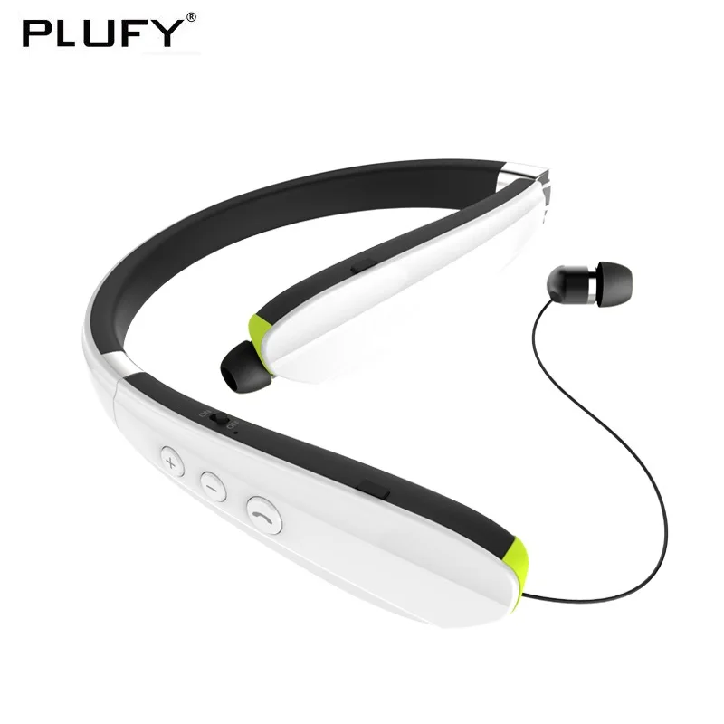 Спортивные Bluetooth наушники беспроводные с микрофоном шейным ремешком стерео