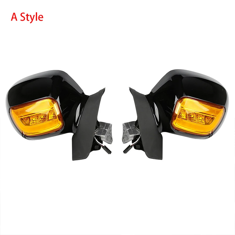 A Style Мотоцикл зеркало заднего вида с поворотник для Honda Goldwing GL1800 2001-2012 2011 2010 аксессуары - Цвет: A Style