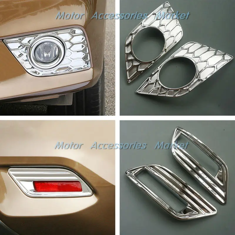 Новый хромированный передний задний противотуманный светильник Накладка для
