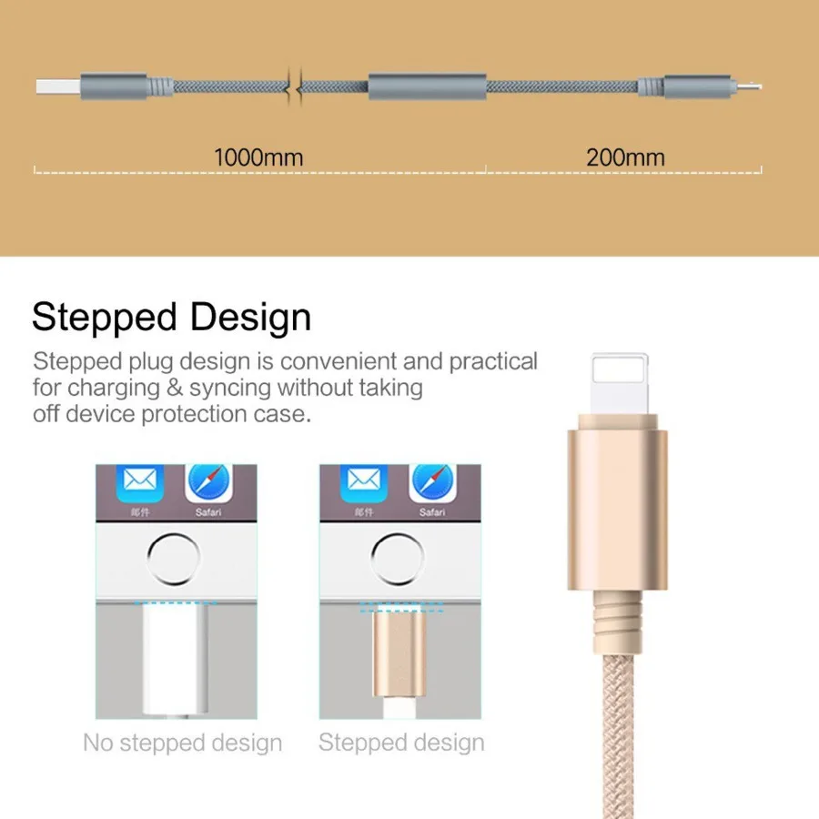 Зарядный кабель Rock 2 в 1 Usb Type-C для Iphone Samsung Xiaomi шнур быстрой зарядки USB-C Lightning Type-c |