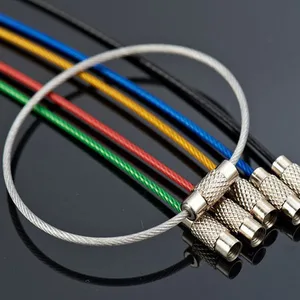 10 шт., карабины из нержавеющей стали для ключей, 1,5x150 мм