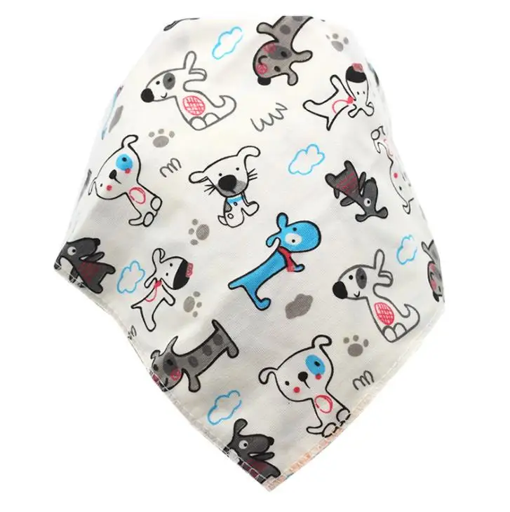 Baby Bibs Waterproof Triangle Cotton Cartoon Child Baberos Bandana Babador Dribble Newborn Slabber Absorbent Cloth | Детская одежда и