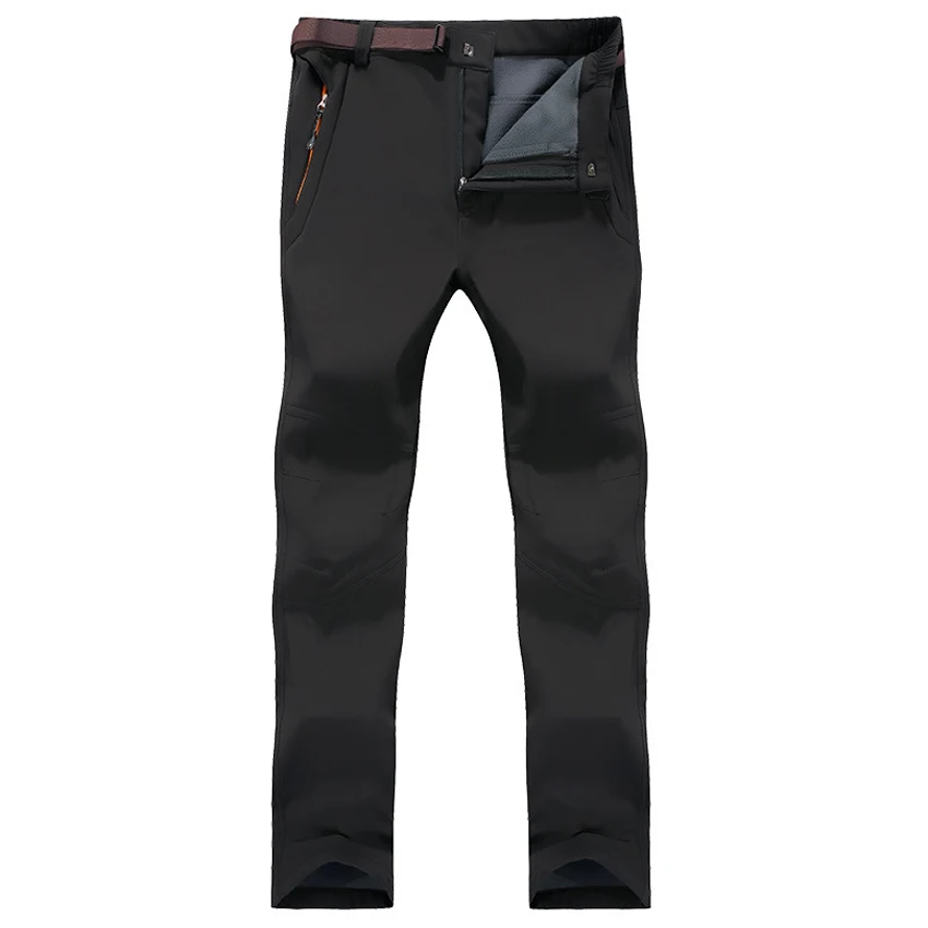 7XL Мужские Зимние флисовые штаны из флиса уличные водонепроницаемые походные