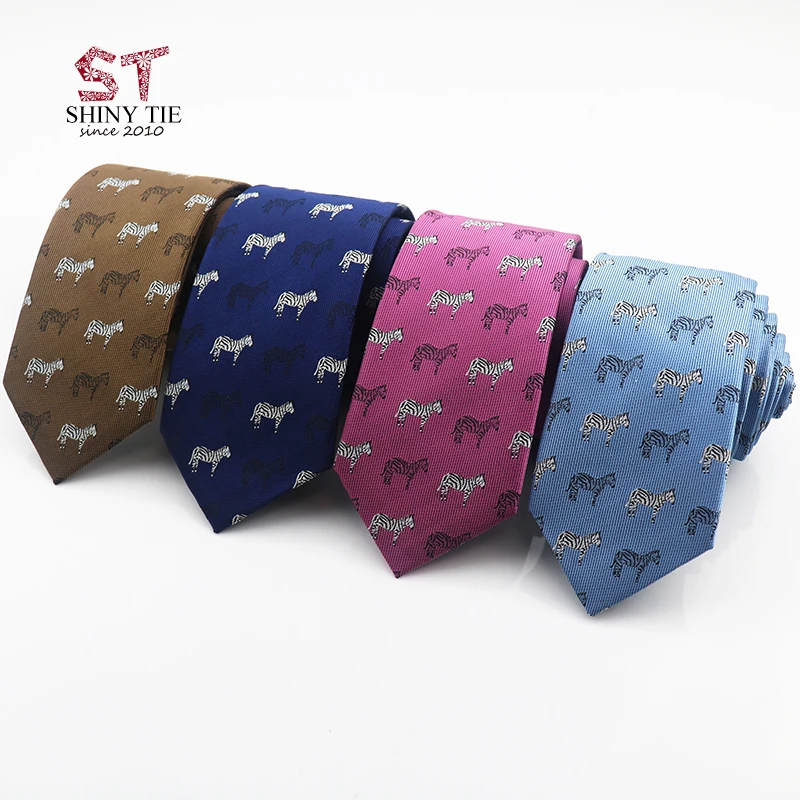 Formal Men's Tie Polyester 6CM Flamingo Elephant Print Animal Neck For Men Business Causal Fashion Party Wedding Accessories |