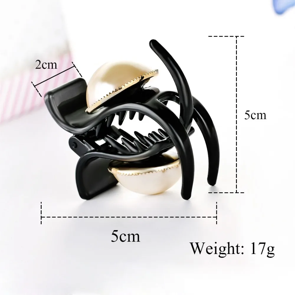 2016 Новинка полукруглых искусственных жемчужин коготь волос аксессуары для