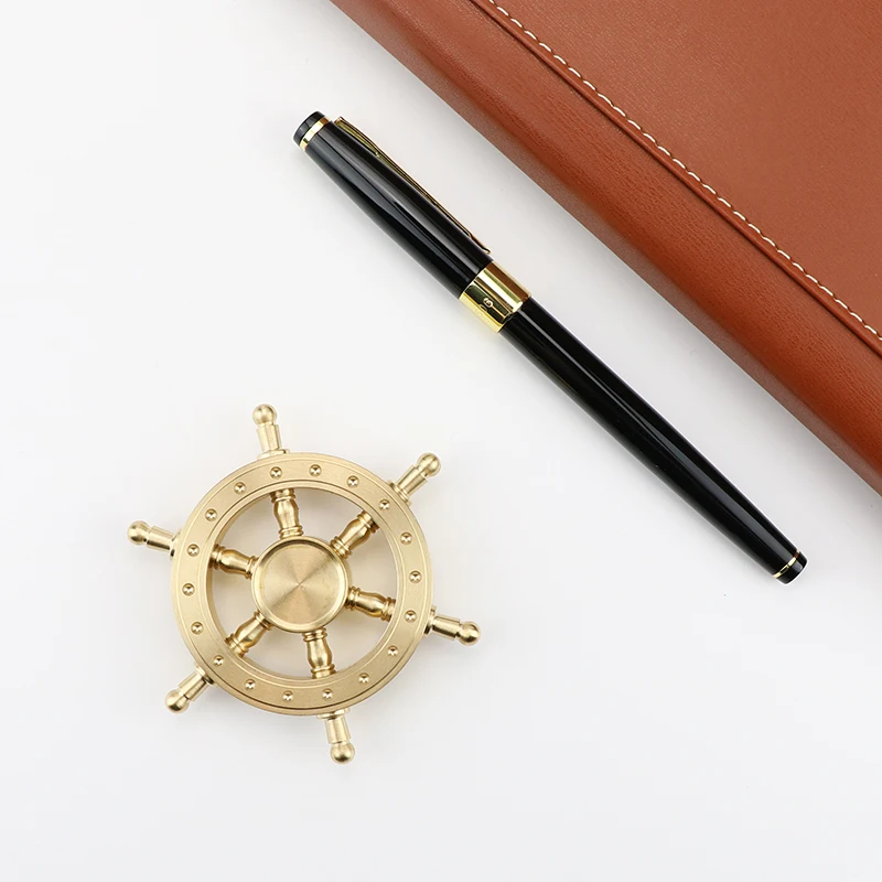 Старый капитан Спиннер ручной металл латунь вращение пальцами Анти Стресс для