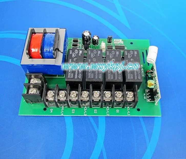 Бесплатная доставка партиями по 4 канала AC 220V RF Беспроводной переключатель