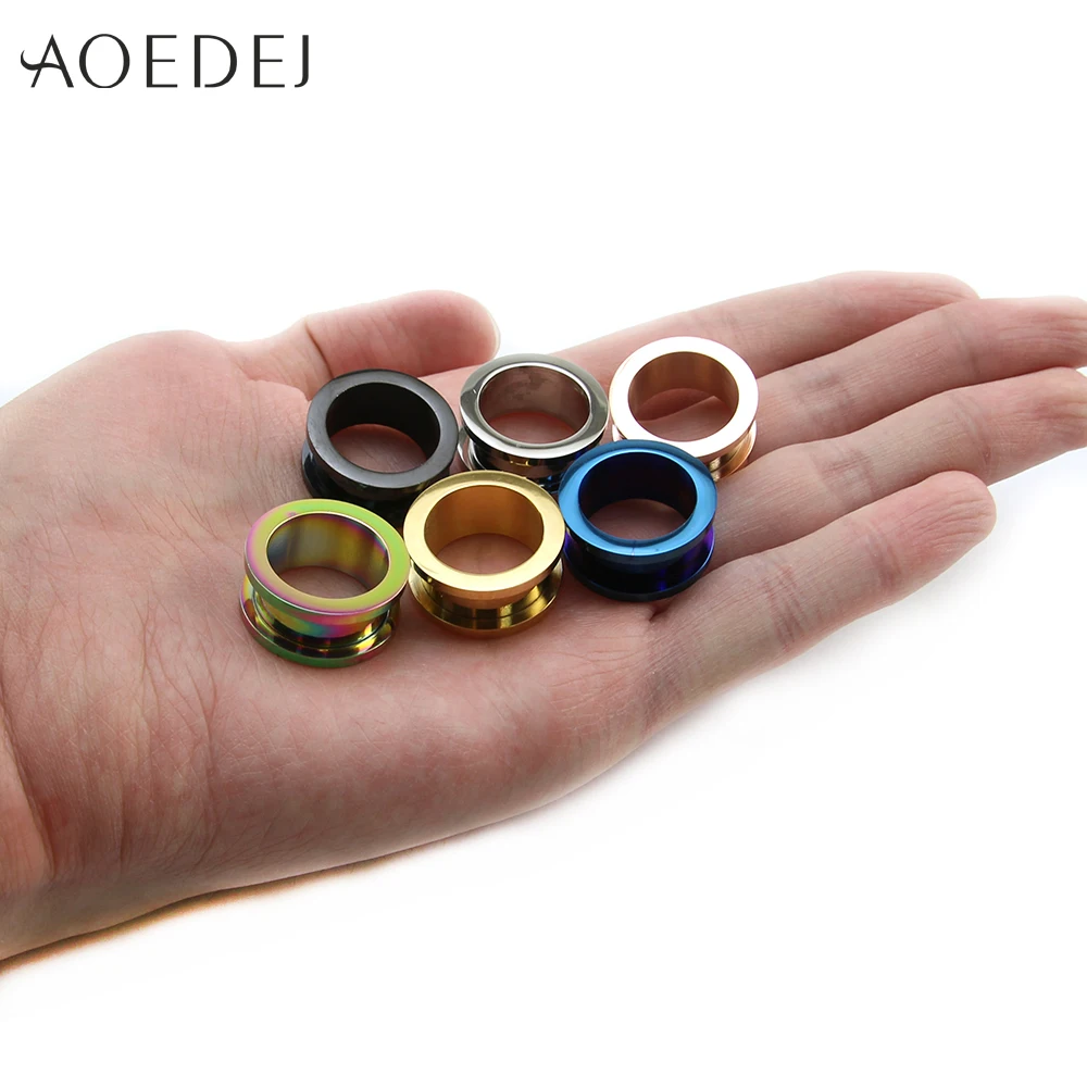 AOEDEJ 2-30 мм из нержавеющей стали, тоннели для ушей, пробки для пирсинга, ювелирные изделия, растяжки для ушей, расширительные пробки и тоннели 00 г 8 мм 10 мм