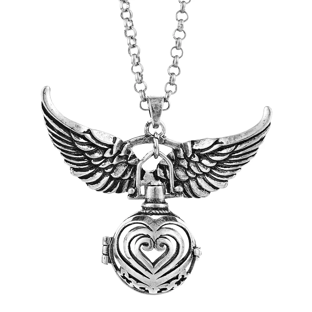 va-101-b 6 design Mexico Chime Angel Ball Caller Locket Necklace Vintage Pregnancy Necklace dropshipping VA-097 - Окраска металла: va-101-b
