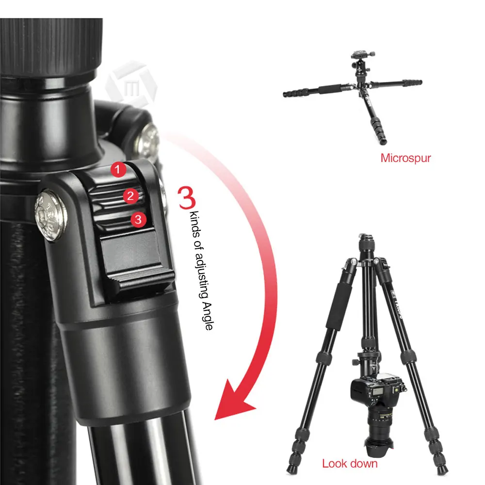 Mcoplus Магниевый сплав видео штатив монопод + Видео шаровая Головка для Canon Nikon Sony