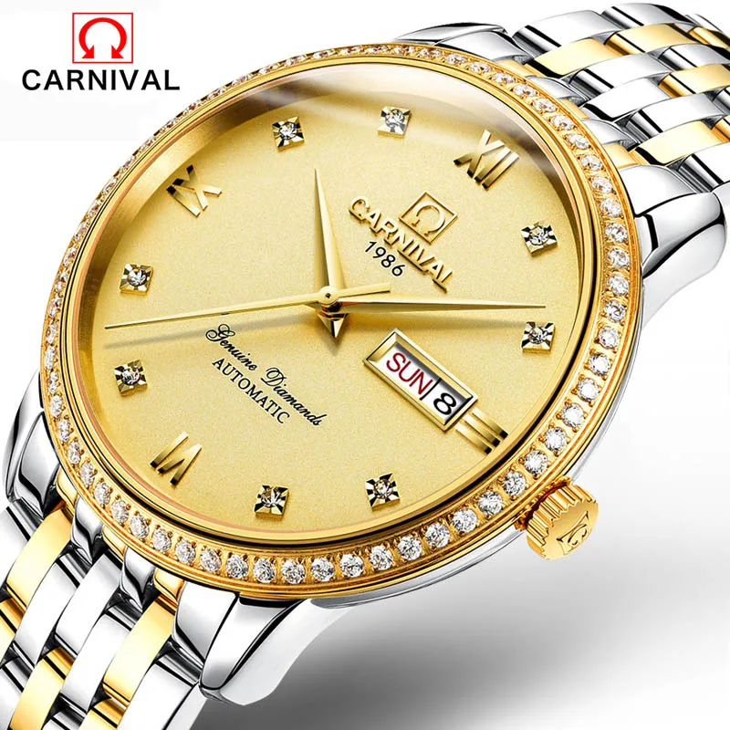 

Luxury Brand Business Watches Men Sport Full Steel Mechanical Gold Watch Man 3ATM Waterproof Clock Men's Military Watch