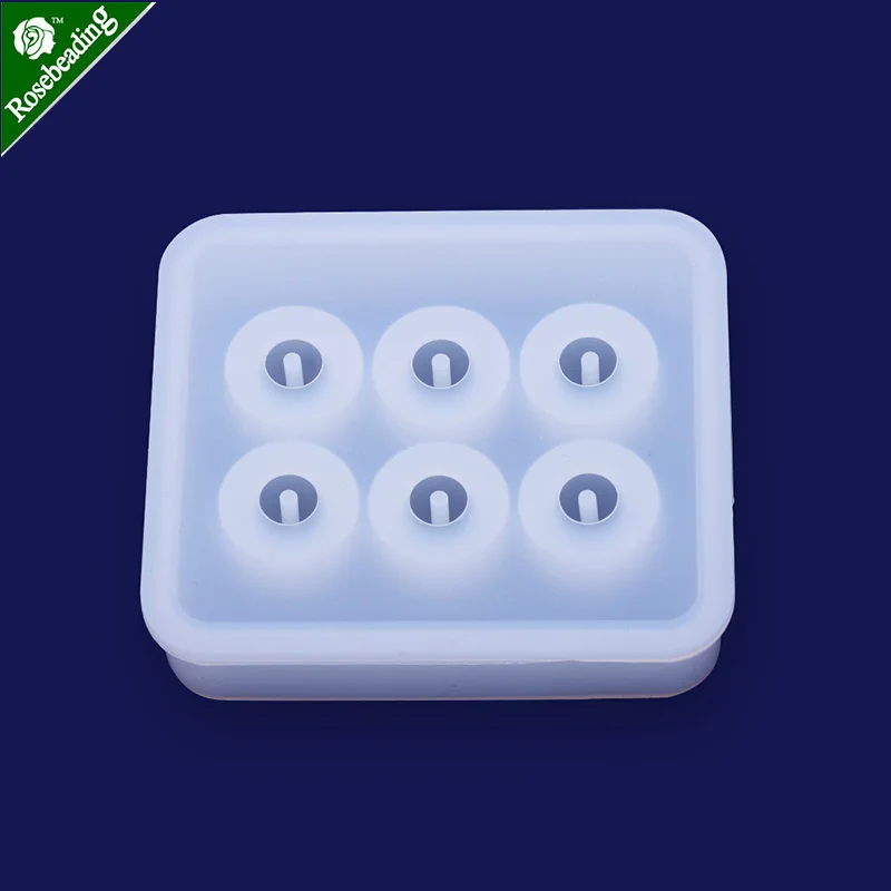 1 шт. силиконовая кристаллическая смола с отверстием форма для рукоделия