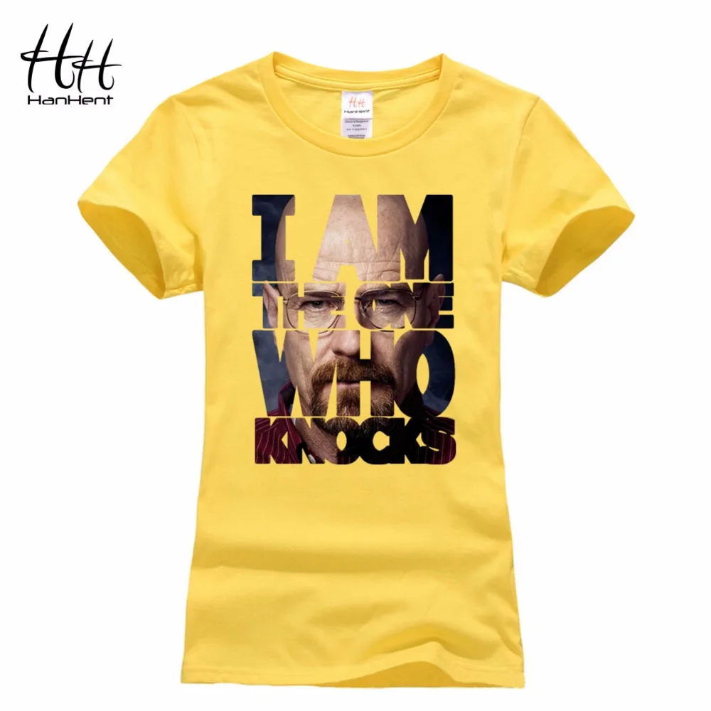 HanHent Летняя женская футболка короткий хлопок одежда химия ТВ Heisenberg Camisetas Mujer 2016