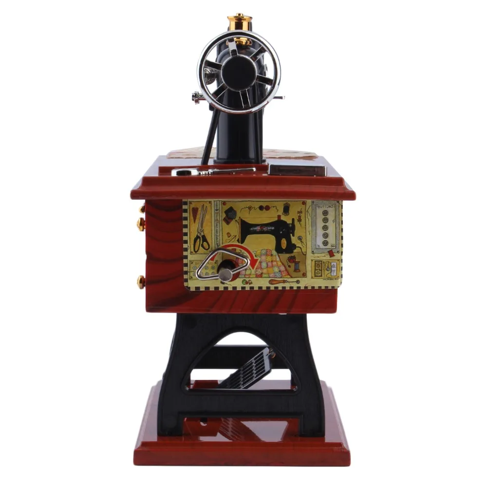 Дропшиппинг винтажный ударно-спусковой механизм швейная машина Music Box Kid Игрушка