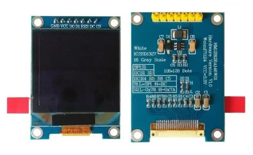 1 46 дюймовый 7PIN SPI белый OLED экран с адаптером платы SSD1327 Привод IC 128*128 | Электронные