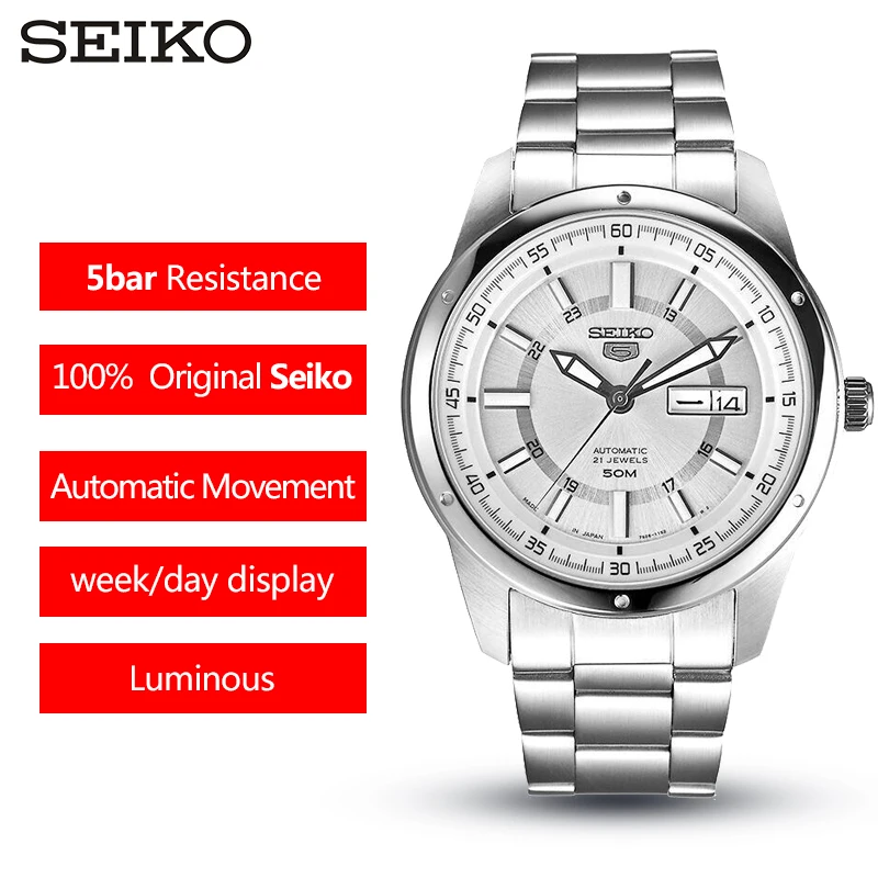 Seiko часы мужские 5 автоматические часы набор Топ люксовый бренд водонепроницаемые спортивные мужские часы водонепроницаемые часы Relogio masculino