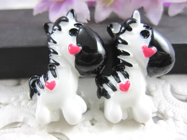 

30pcs/lot DIY resin cabochons accessories flat back resin donkey 20*28mm