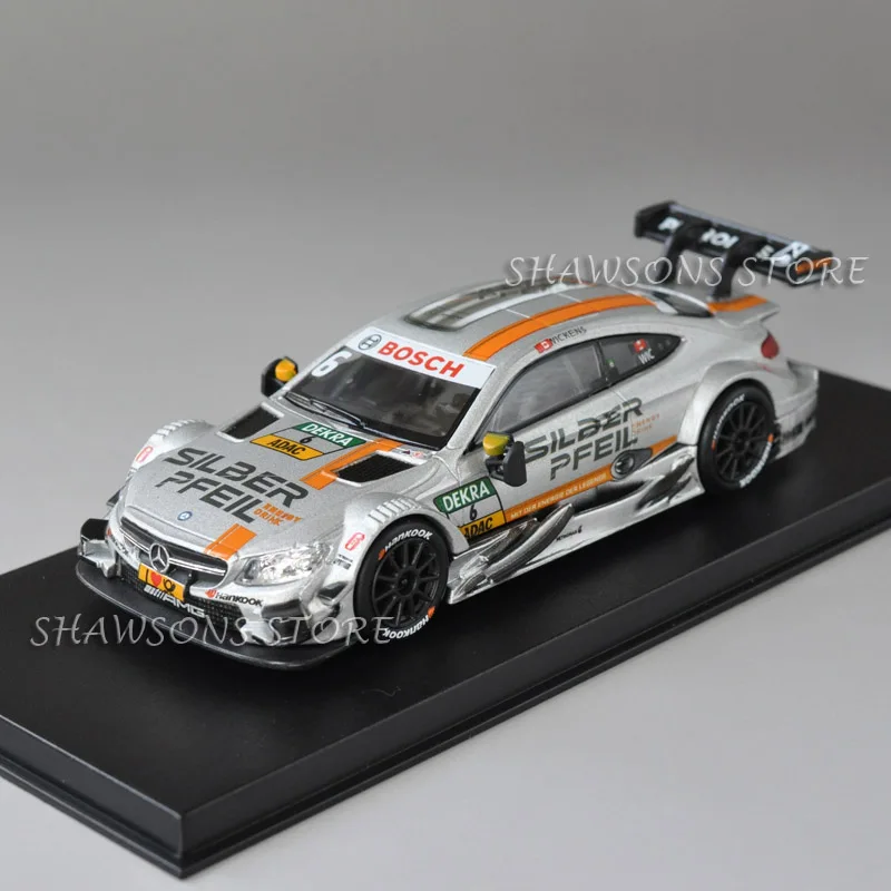 Литой под давлением Модель автомобиля игрушки 1:43 AMG C 63 DTM гоночная команда живопись реплики коллекции - Цвет: No.6