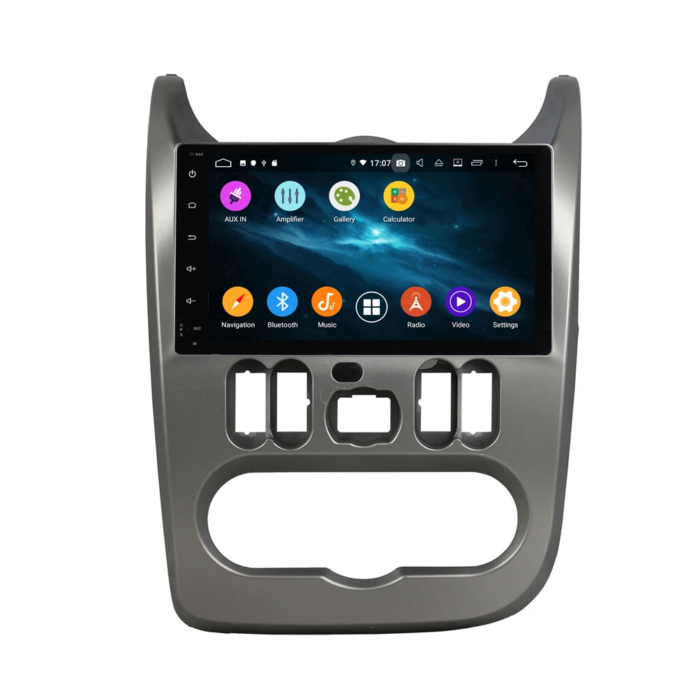 DSP Android 9 gps-навигация dvd-плеер для Renault Dacia Duster Logan Sandero 2008 + Авторадио Стерео Плеер head