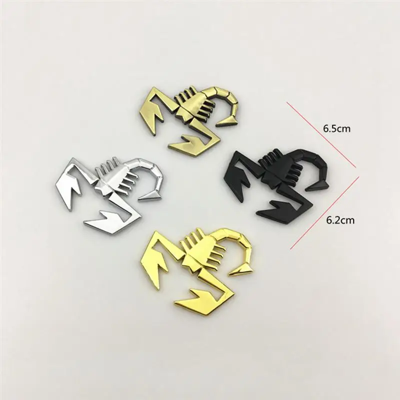 4 шт. металлическая классная наклейка в форме скорпиона автомобильная для