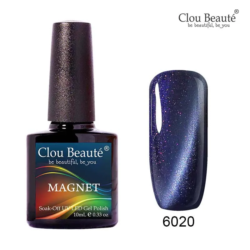 Гель-лак для ногтей Clou Beaute с эффектом «Кошачий глаз» 10 мл, гель-лак для ногтей розового и бежевого цветов, гель-лак с мягким удалением, гель-лак для устойчивого маникюра - Цвет: 6020