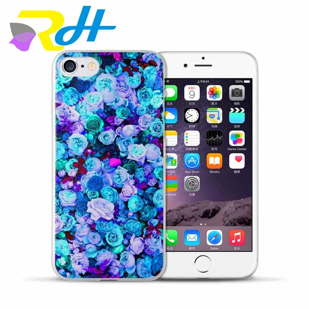 Основа для Apple IPhone X Xr Xs Макс 5 5S SE случае 6 S 7 8 плюс 6splus задняя крышка Мандала Цветок