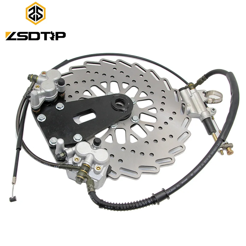 

ZSDTRP Modify 750cc Motor front and rear brake caliper Disc brake with cab side car case for Bmw R12 R71 ural CJ-K750 M-72