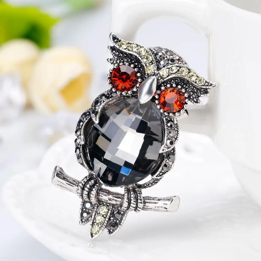 XIUFEN модные женские туфли для девочек изящные броши уникальный сова Shimmer